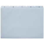 Rozlišovač do kartotéky A4 PVC, A-Z, 25-dílné,šedé