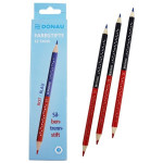 Pastelka kancelářská DONAU - červená/modrá