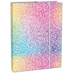 Box na sešity A5 s gumou, Sparkle