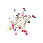 Špendlíky s barevnou hlavičkou, 100 ks