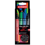 Fixy Stabilo Pen 68 MAX "ARTY", sada 4 barev