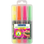 Zvýrazňovač Centropen Flexi FLUO 8542,sada 4 barev