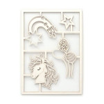 Dekorační dřevěné výřezy - jednorožec