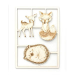 Dekorační dřevěné výřezy - lesní zvířata