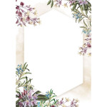 Diplom A4 - motiv květinový vzor, 170 g/m2, 25 ks