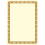 Diplom A4 - slavnostní motiv zlatý, 250 g/m2, 20ks