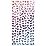 Samolepicí dekor. srdíčka, mix barev, 158 ks