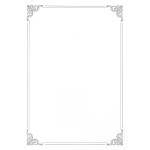 Diplom A4 - stříbrný rámeček, 190 g/m2, 20 ks