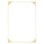 Diplom A4 - zlatý rámeček, 190 g/m2, 20 ks