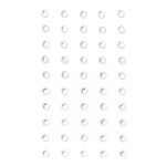 Samolepicí dekorační kamínky - 5 mm, stříbrné,50ks