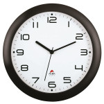 Nástěnné hodiny, plast, 30 cm,černé
