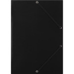 Karton.desky chlopně gumička Donau - A4, černé