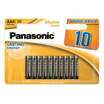 Panasonic Jednorázová alkalická baterie AAA, 10-pack