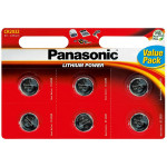 Panasonic Jednorázová lithiová baterie CR2032, 6-pack