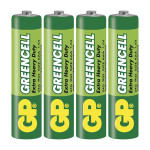 GP Jednorázová zinkochloridová baterie AAA, 4-pack