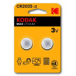 Kodak MAX Jednorázová lithiová baterie CR2025, 2-pack