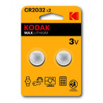 Kodak MAX Jednorázová lithiová baterie CR2032, 2-pack