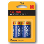 Kodak MAX SUPER Jednorázová alkalická baterie LR14, 2-pack