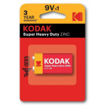 Kodak SUPER HEAVY DUTY Jednorázová zinkochloridová baterie 9VA, 1-pack