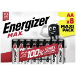 ENERGIZER MAX Jednorázová alkalická baterie AA, 8-pack