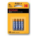 Kodak MAX SUPER Jednorázová alkalická baterie AAA, 4-pack