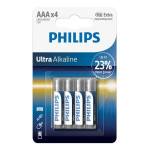 PHILIPS Jednorázová alkalická baterie AAA, 4-pack