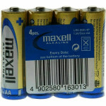 Maxell Jednorázová alkalická baterie AA, 4-pack