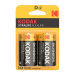 Kodak XTRALIFE Jednorázová alkalická baterie LR20, 2-pack