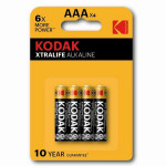 Kodak XTRALIFE Jednorázová alkalická baterie AAA, 4-pack