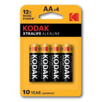 Kodak XTRALIFE Jednorázová alkalická baterie AA, 4-pack