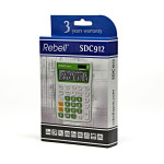 Rebell Kalkulačka RE-SDC912GR BX, zelená, stolní, dvanáctimístná