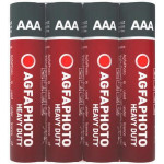 Baterie "Heavy Duty", AAA, zinkouhlíková, 4 ks, AGFAPHOTO APFAAAS4