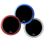 All New, Bezdrátová nabíječka, ultra tenká, pro telefon, stříbrná, 5/9V, 10W, ochrana proti přehřátí, Qi