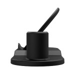 3v1 bezdrátová nabíječka, pro telefon, Apple Watch a Airpods, černá, 5/9V, 15W, Qi