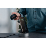 Verbatim, Nabíjecí stojan 2 v 1, pro iPhone a hodinky Apple Watch, černá, 9V, 20W, Certifikace MFi a Qi, DOPRODEJ