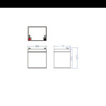 Green Cell AGM baterie 12V 4.5Ah