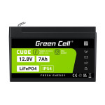 Green Cell CUBE LiFePO4 7Ah 12.8V 89.6Wh lithium Iron fosfátová baterie pro UPS, sledování