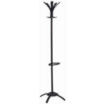 Stojanový věšák "Cleo", černý, kovová tyč, černé koncovky, ALBA