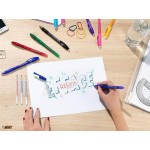 Gelové pero "Gel-ocity Illusion", černá, 0,35 mm, vymazatelné, s víčkem, BIC 943441