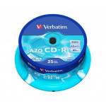 CD-R 700MB, 80min., 52x, DLP Crystal AZO, Verbatim, 25-cake
