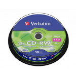 CD-RW 700MB, 8-10x, Verbatim, 10-cake