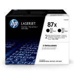HP originální toner CF287XD, HP 87X, black, 36000 (2x18000)str., dual pack, 2x2,7 kg, DOPRODEJ