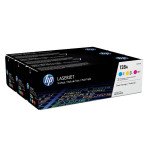 HP originální toner CF371AM, HP 128A, CMY, 3900 (3x1300)str., 3x800g, 3ks