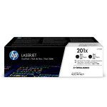 HP originální toner CF400XD, HP 201X, black, 5600 (2x2800)str., dual pack, 2x770g