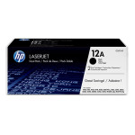 HP originální toner Q2612AD, HP 12A, black, 4000 (2x2000)str., dual pack, 2ks