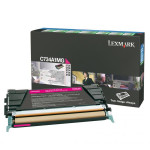 Lexmark originální toner C734A1MG, magenta, 6000str., return