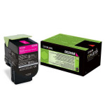 Lexmark originální toner 80C2HM0, magenta, 3000str., return