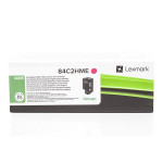 Lexmark originální toner 84C2HME, magenta, 16000str., high capacity, return