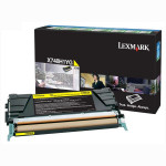 Lexmark originální toner X748H1YG, yellow, 10000str., high capacity, return