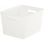 Košík "My Style", umělý ratan, krémová, 18 l, CURVER 196861